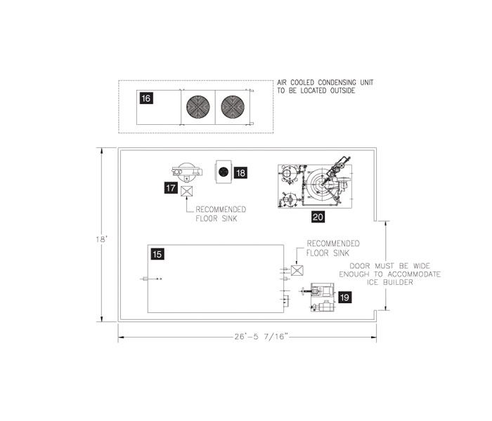 Cook chill system plan E: 8,000 meals per day