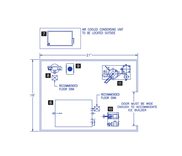 Cook chill system plan A: 500 to 1,000 meals per day	