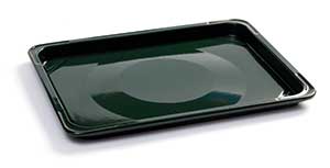 Enamel baking or roasting tray (Green)