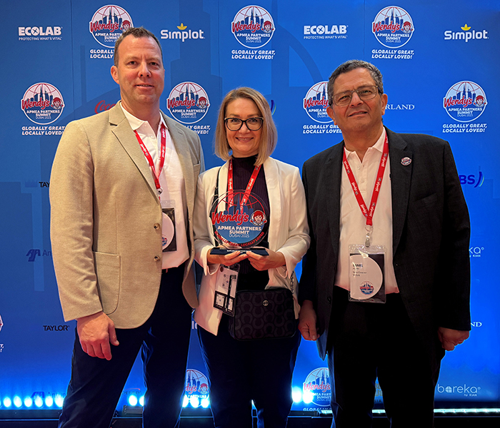 Garland Earns Wendy's APMEA Supplier of the Year Award